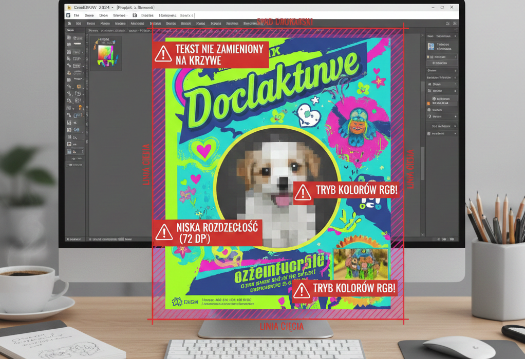 CorelDRAW dla początkujących: 5 błędów w druku | Akademia Komputerowa