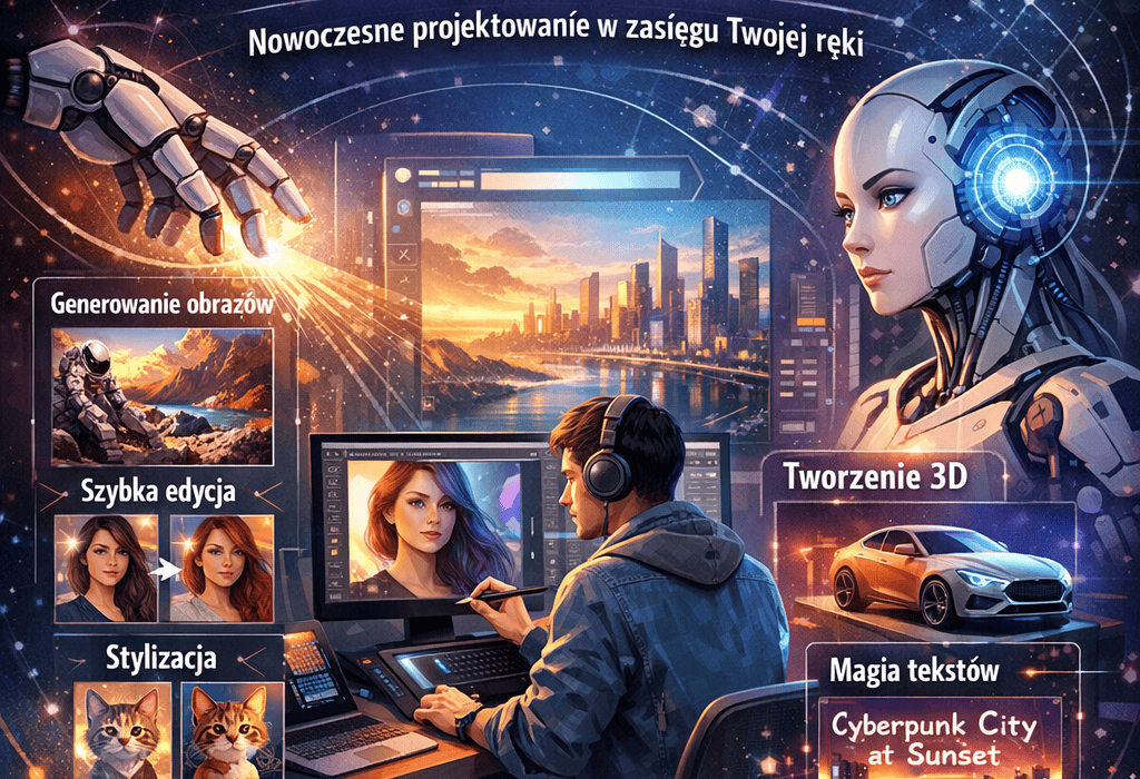 Indywidualne szkolenie grafika komputerowa i sztuczna inteligencja AI prowadzone online lub w siedzibie klienta.