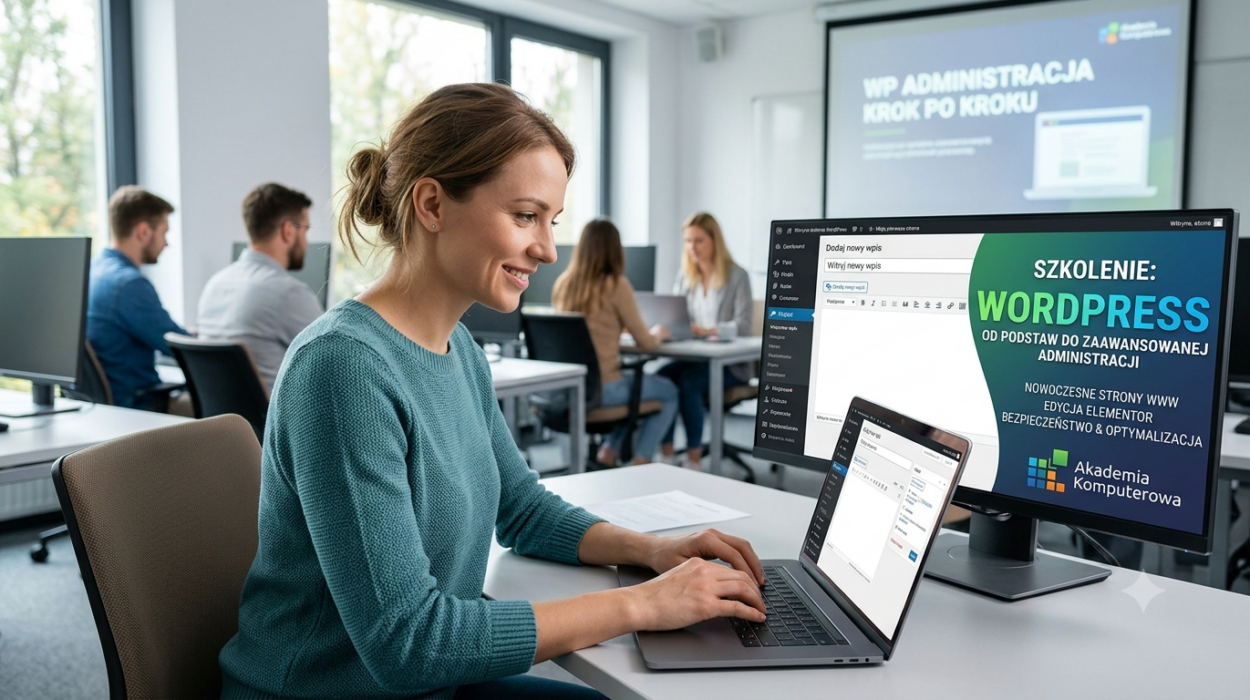 Profesjonalne szkolenie Figma i AI – projektant w nowoczesnym biurze